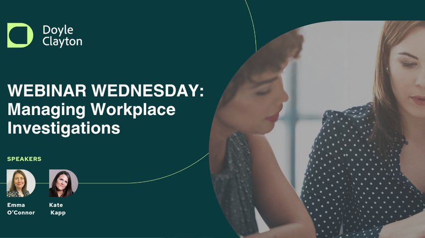 Webinar: Managing Workplace Investigations
