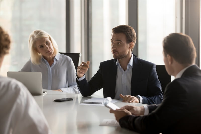 regulatory solicitors discussing an issue