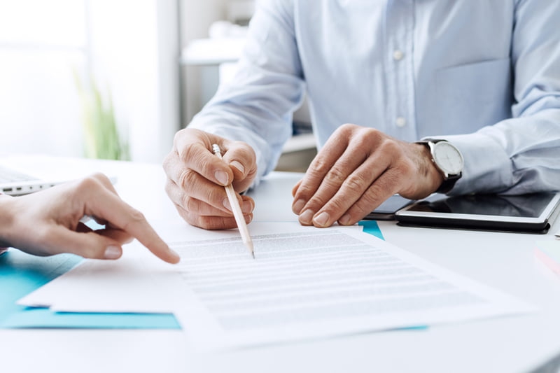signing a contract