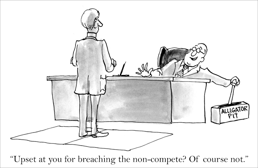 non-compete clause cartoon