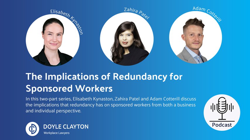 The Implications of Redundancy for Sponsored Workers