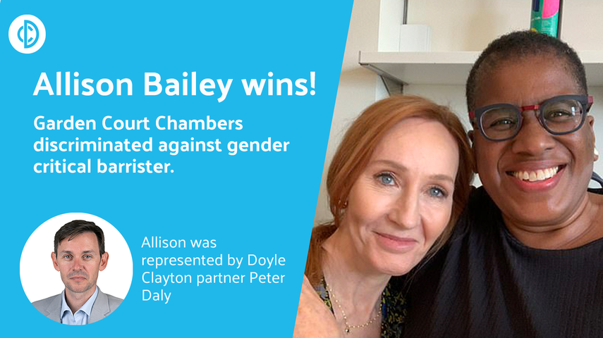 Allison Bailey wins her discrimination case