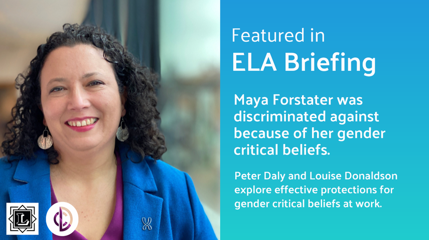 Forstater: effective protections for gender  critical beliefs at work