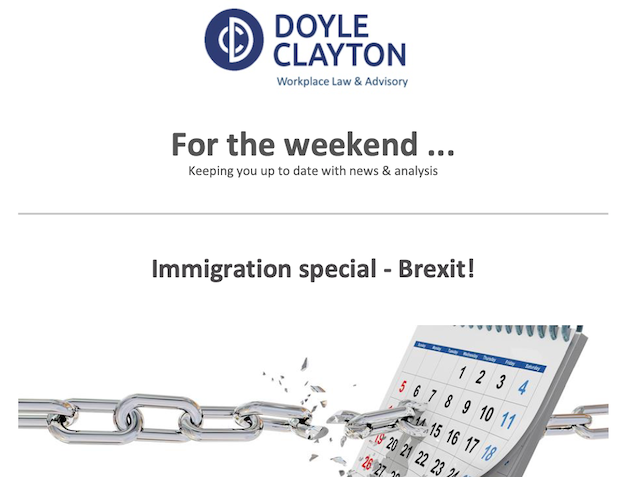 Brexit Special! For the latest in immigration from Doyle Clayton