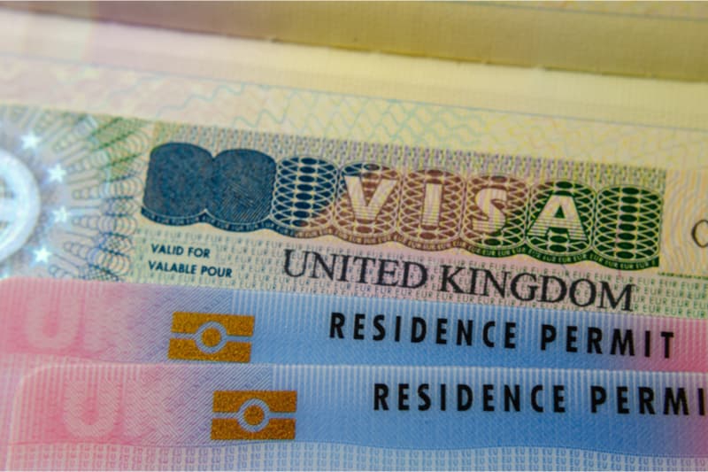 image of a visa document