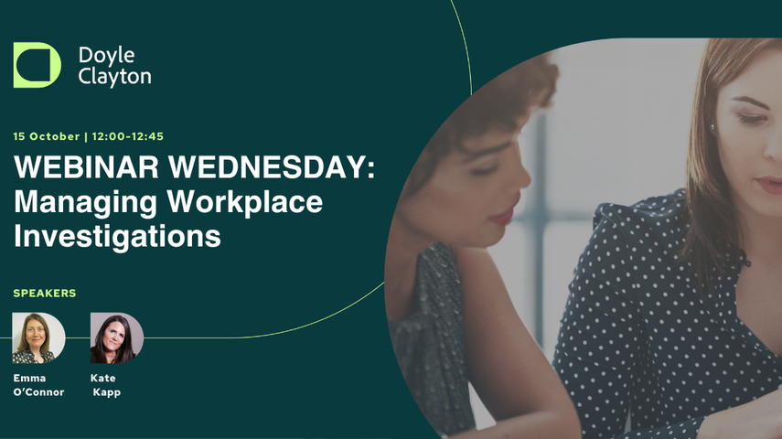 Webinar: Managing Workplace Investigations